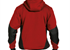 DASSY® PULSE, Sweatshirt-Jacke rot/schwarz - Gr. 3XL | Bild 2