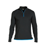 DASSY® SONIC, Langarm-Shirt schwarz/azurblau - Gr. M