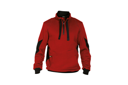 DASSY® STELLAR, Sweatshirt rot/schwarz - Gr. XS