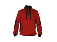 DASSY® STELLAR, Sweatshirt rot/schwarz