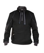 DASSY® STELLAR, Sweatshirt schwarz/anthrazitgrau - Gr. 3XL