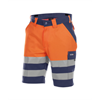 DASSY® VENNA, Warnschutz-Short dunkelblau/neonorange - Gr. 48