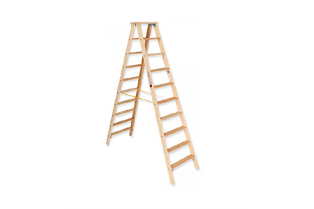 Holz-Stufenstehleiter Nr. 10503 2 x 10