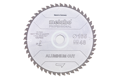 Kreissägeblatt für Aluminium 190X30 Z52
