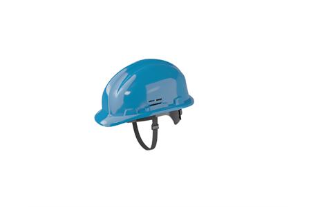 Leichter Schutzhelm mit Kinnriemen - Blau