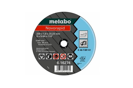 Metabo Trennscheibe Novorapid 115 x 1,0 x 22,23 "INOX"