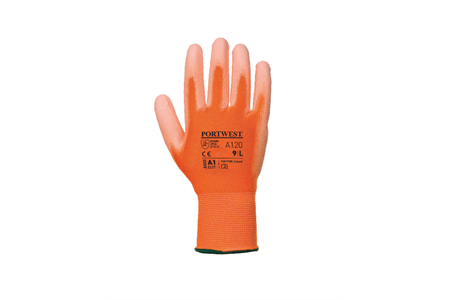 PU-Beschichteter-Handschuh - orange - Gr. M