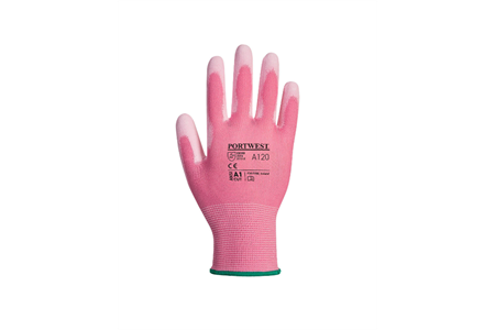 PU-Beschichteter-Handschuh - pink - Gr. L