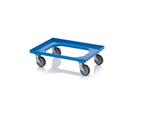 Transportroller Kompakt HD 4 Lenkräder - Blau