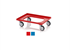 Transportroller Kompakt HD 4 Lenkräder mit Fadenschutz - Rot | Bild 2